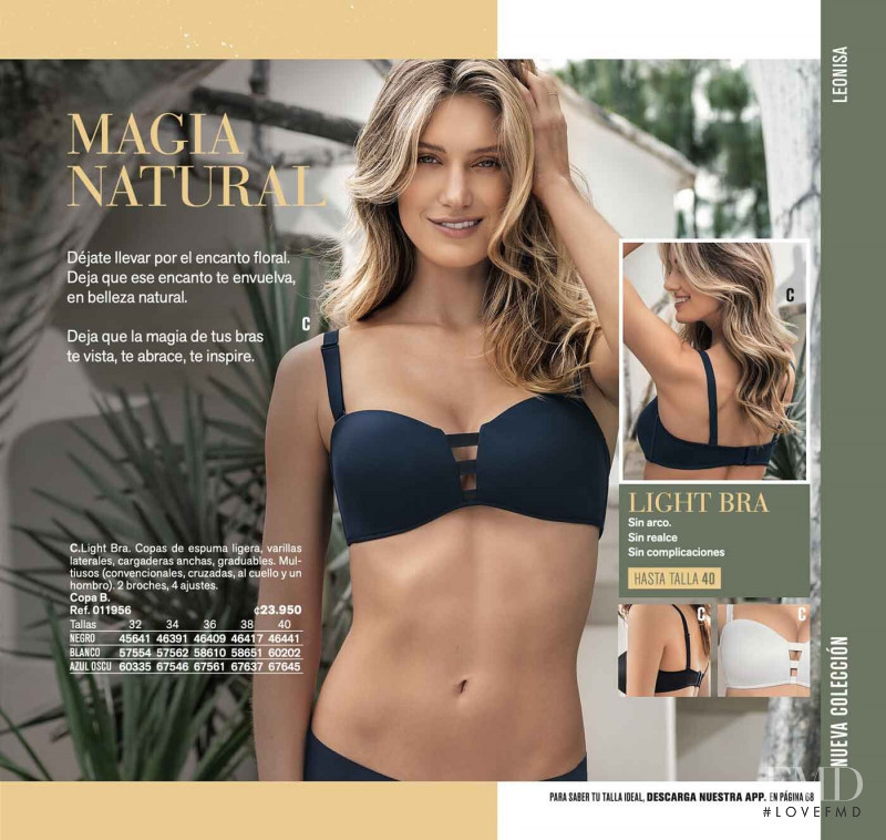 Caroline Lowe featured in  the Leonisa catalogue for Summer 2019