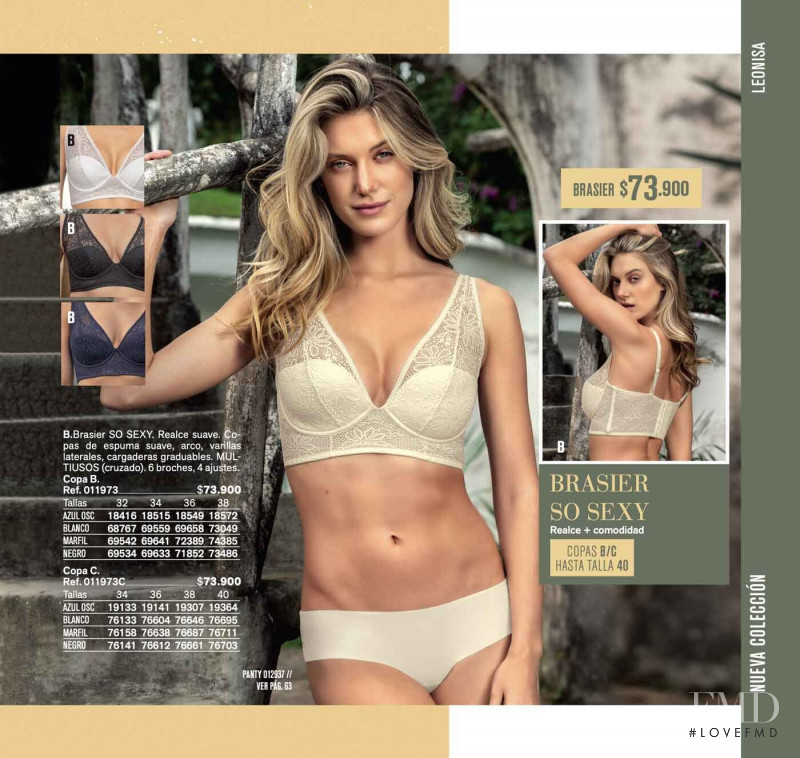 Caroline Lowe featured in  the Leonisa catalogue for Summer 2019