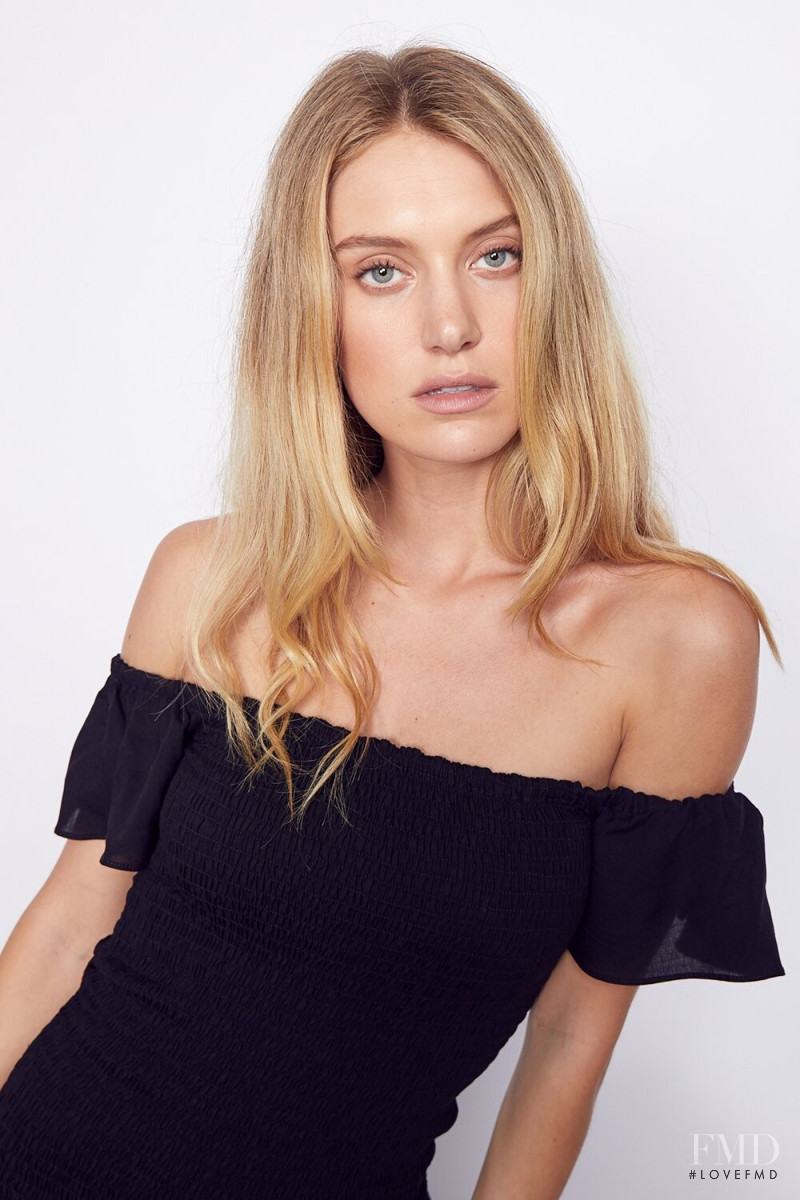 Caroline Lowe featured in  the MLM Label lookbook for Autumn/Winter 2019