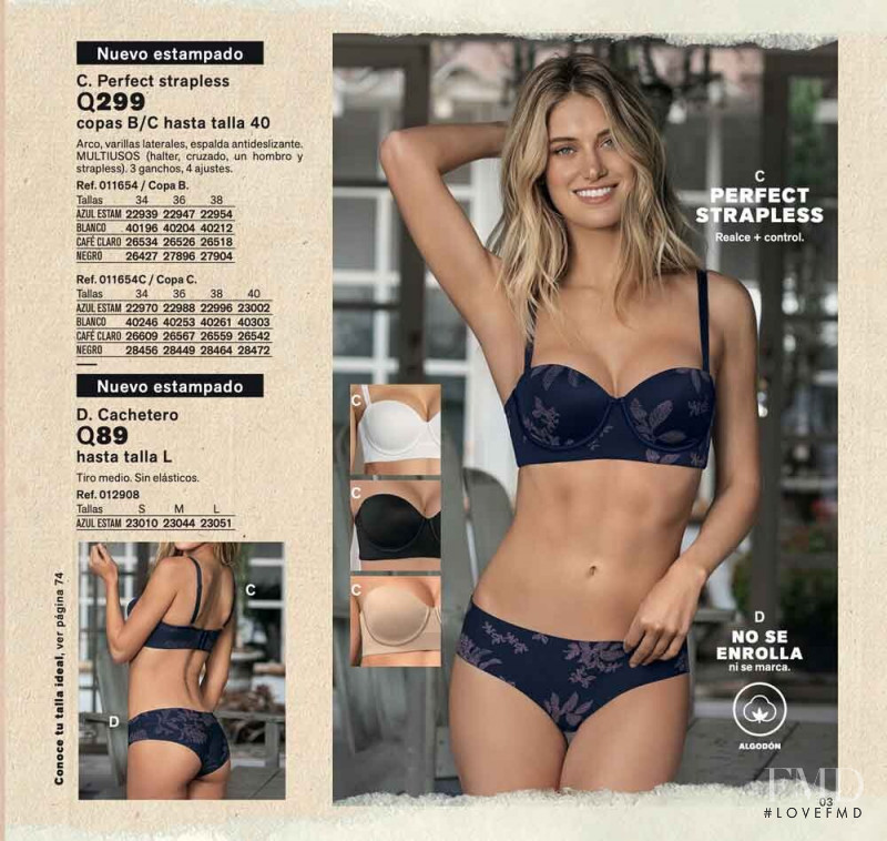 Caroline Lowe featured in  the Leonisa catalogue for Spring/Summer 2020