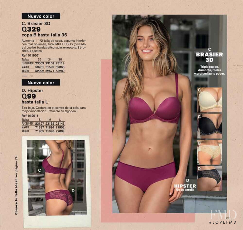 Caroline Lowe featured in  the Leonisa catalogue for Spring/Summer 2020