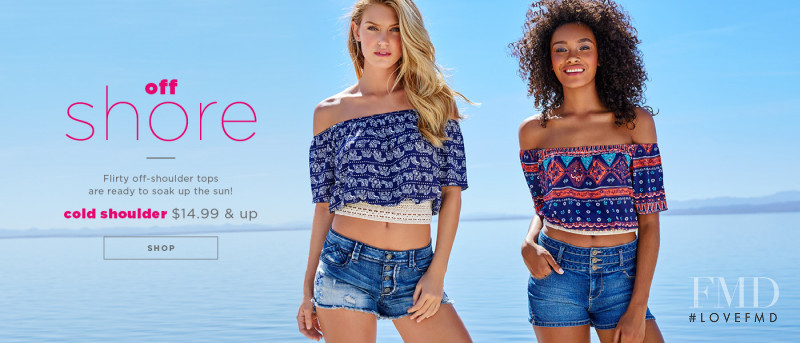 Caroline Lowe featured in  the Rue21 advertisement for Summer 2016