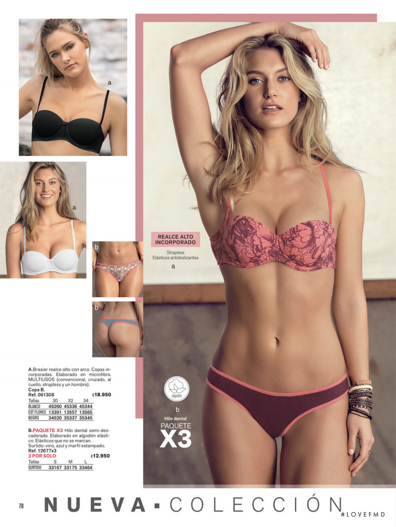Caroline Lowe featured in  the Leonisa catalogue for Spring 2019