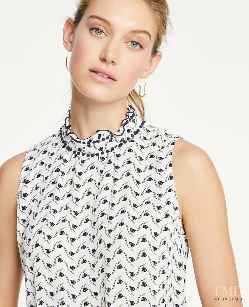 Caroline Lowe featured in  the Ann Taylor catalogue for Spring/Summer 2019