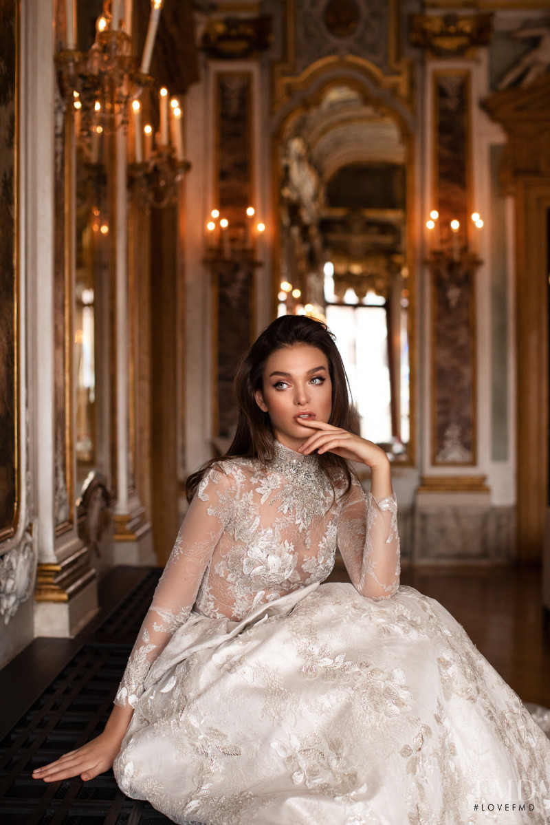 Valeria Rudenko featured in  the Milla Nova Royal Collection lookbook for Autumn/Winter 2019