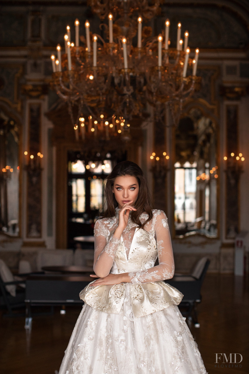 Valeria Rudenko featured in  the Milla Nova Royal Collection lookbook for Autumn/Winter 2019