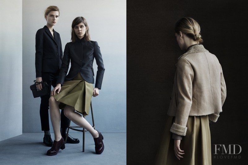 Kel Markey featured in  the Jil Sander Navy advertisement for Autumn/Winter 2013