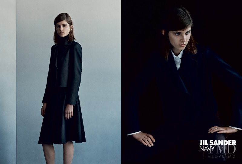 Kel Markey featured in  the Jil Sander Navy advertisement for Autumn/Winter 2013