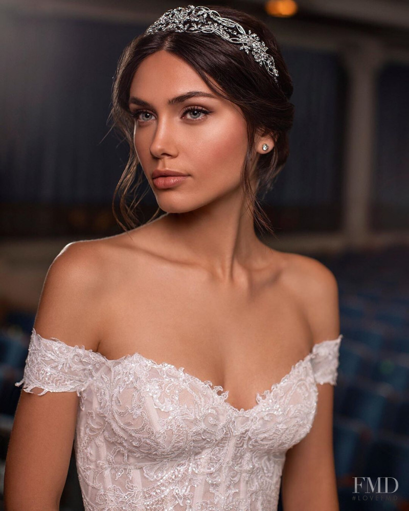 Victoria Bronova featured in  the Pronovias catalogue for Spring/Summer 2020