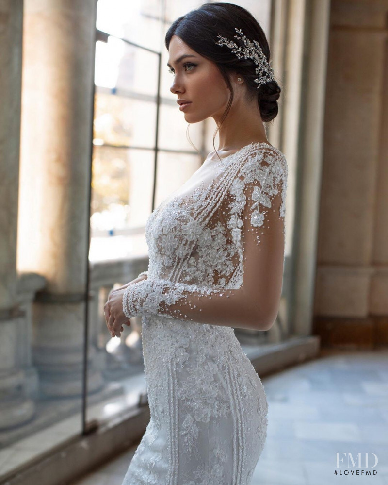 Victoria Bronova featured in  the Pronovias catalogue for Spring/Summer 2020