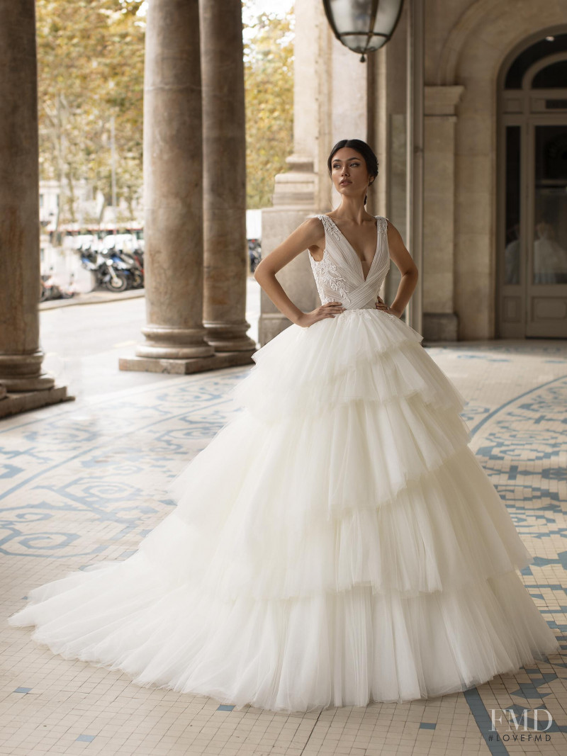 Victoria Bronova featured in  the Pronovias catalogue for Spring/Summer 2020