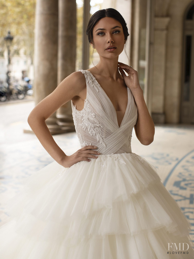 Victoria Bronova featured in  the Pronovias catalogue for Spring/Summer 2020