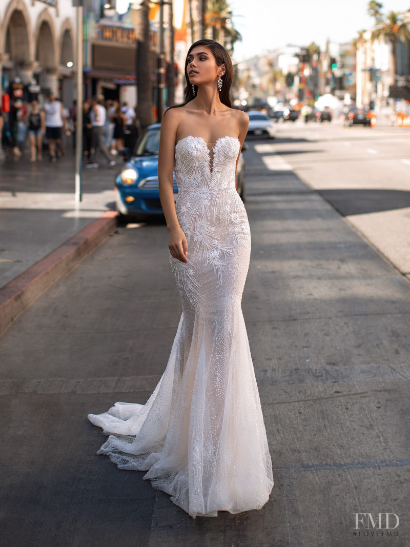 Victoria Bronova featured in  the Pronovias catalogue for Cruise 2021