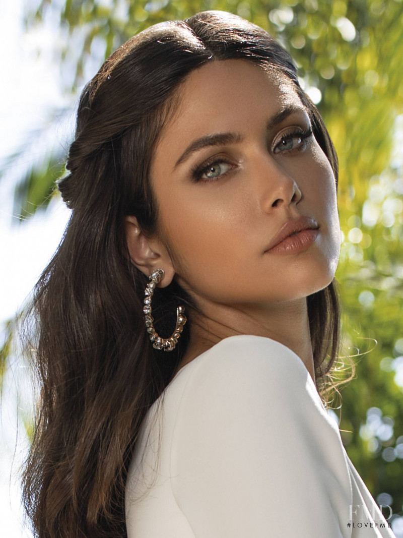 Victoria Bronova featured in  the Pronovias catalogue for Cruise 2021