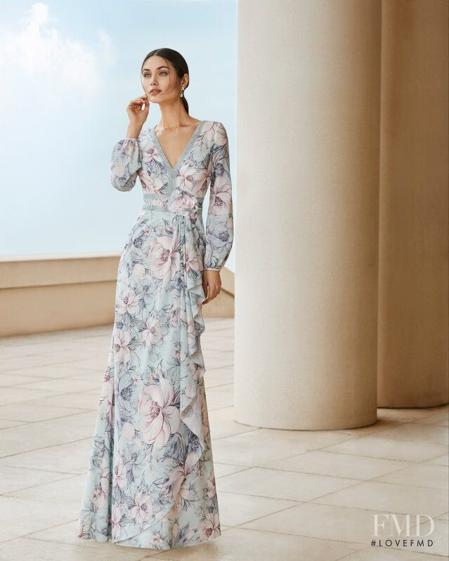 Victoria Bronova featured in  the Rosa Clara lookbook for Spring/Summer 2020