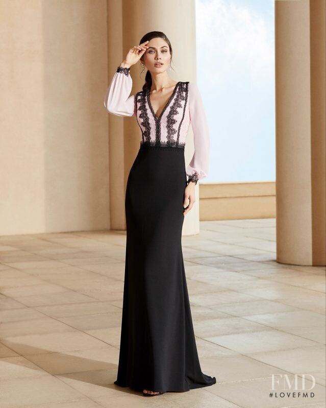 Victoria Bronova featured in  the Rosa Clara lookbook for Spring/Summer 2020