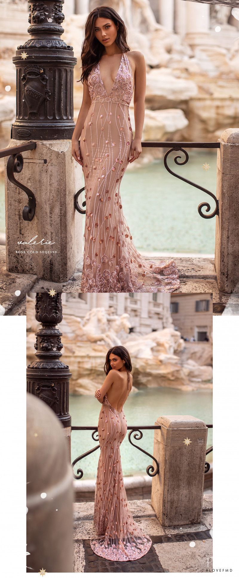 Victoria Bronova featured in  the Alamour The Label Rome Collection lookbook for Spring/Summer 2020