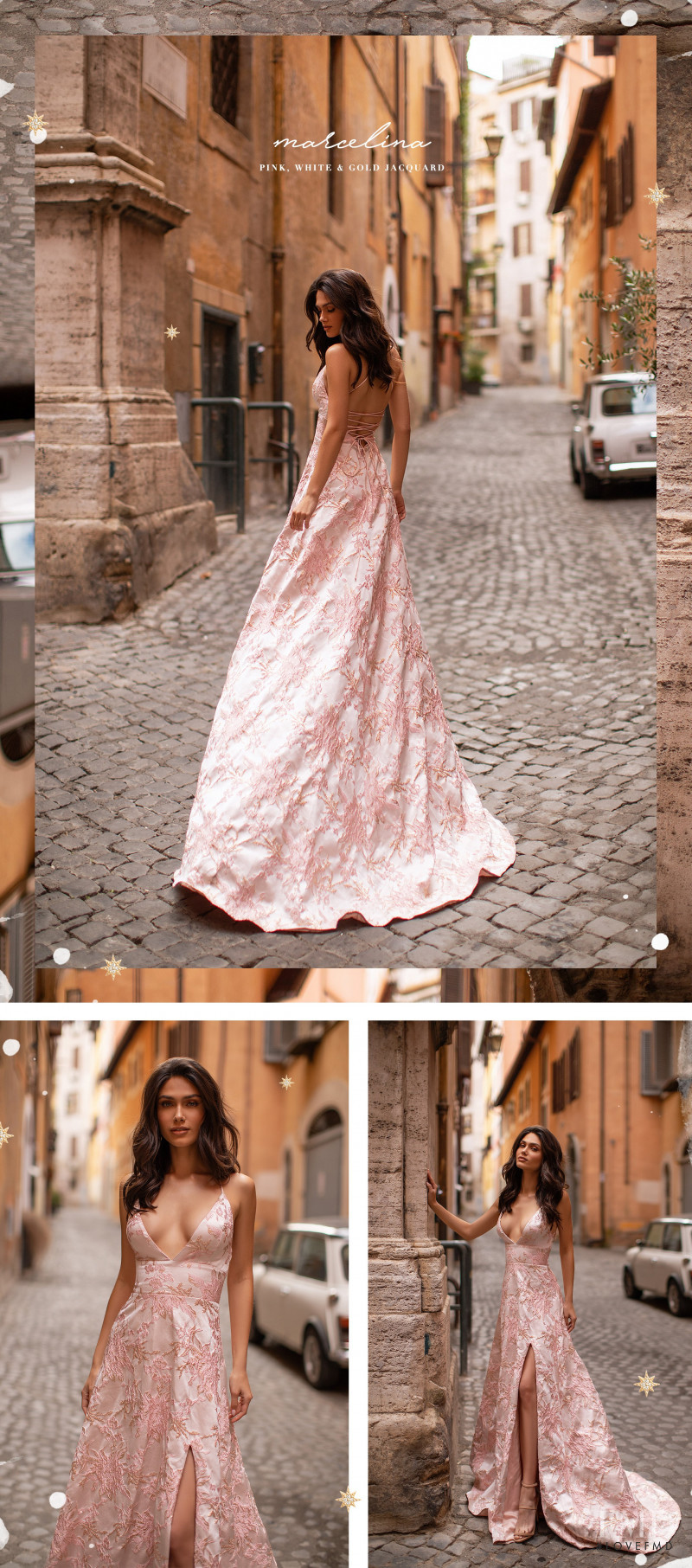 Victoria Bronova featured in  the Alamour The Label Rome Collection lookbook for Spring/Summer 2020