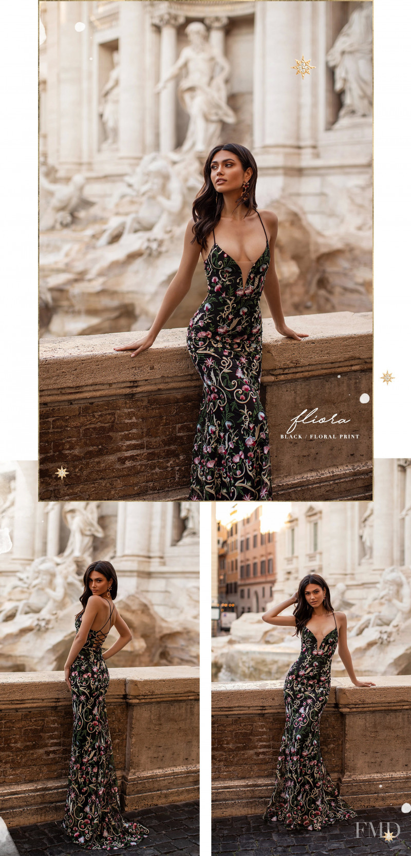 Victoria Bronova featured in  the Alamour The Label Rome Collection lookbook for Spring/Summer 2020