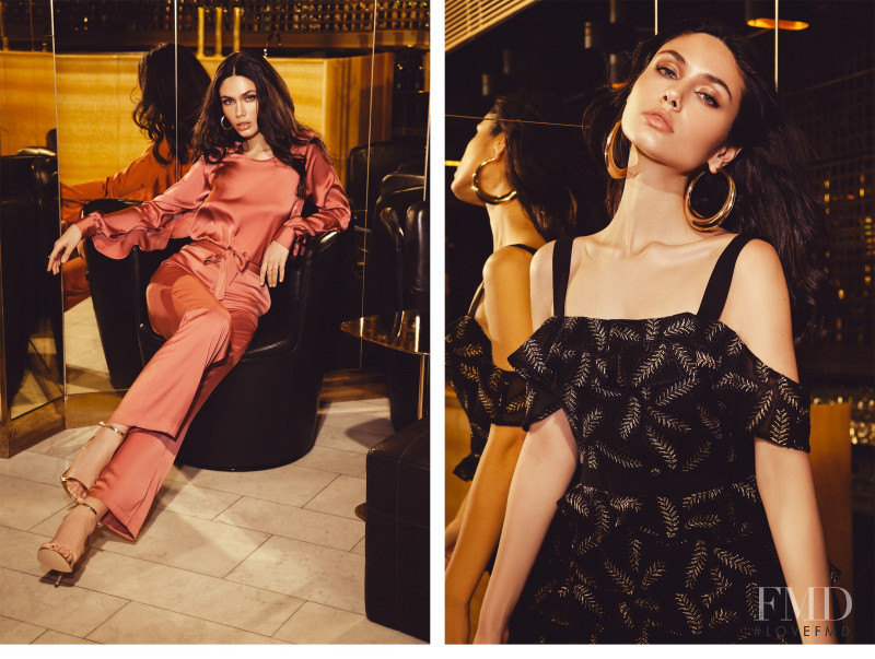 Victoria Bronova featured in  the Ivy Revel lookbook for Summer 2018