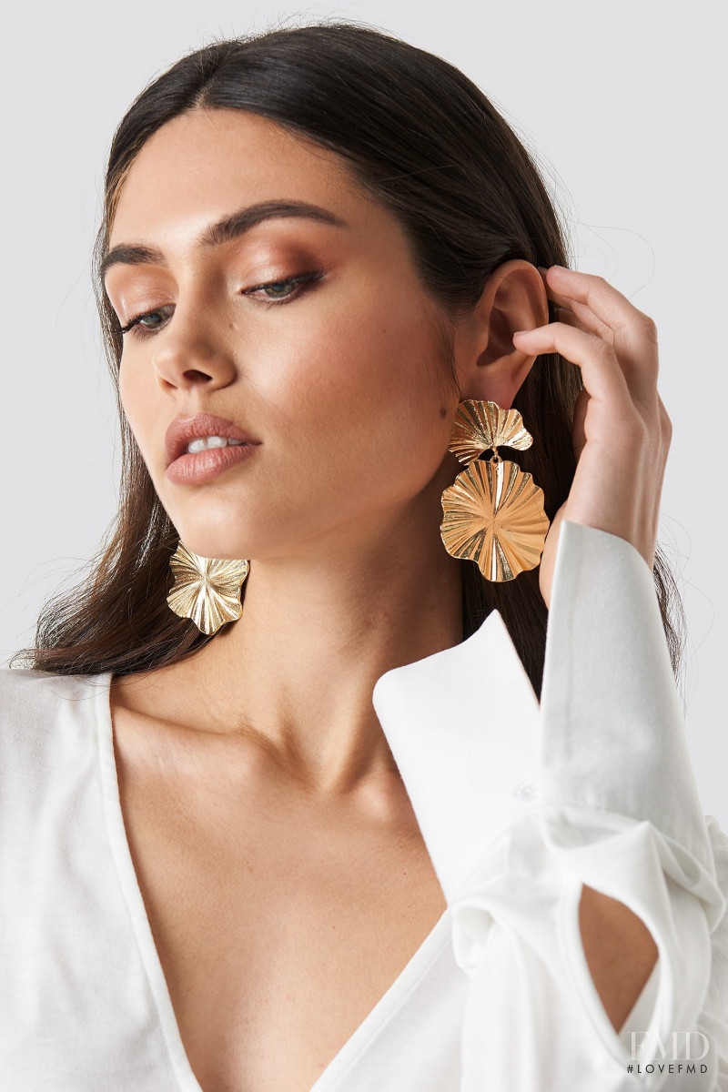 Victoria Bronova featured in  the NA-KD (RETAILER) catalogue for Spring/Summer 2019