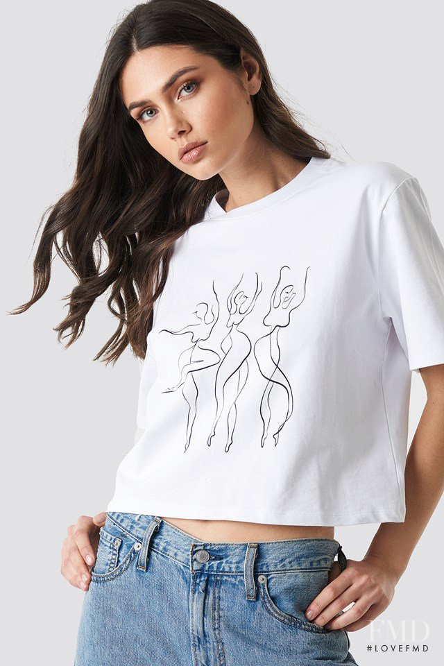 Victoria Bronova featured in  the NA-KD (RETAILER) catalogue for Spring/Summer 2019