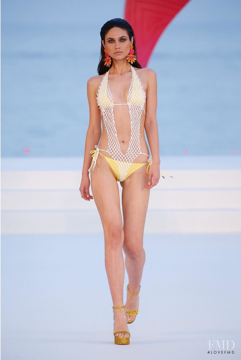 Victoria Bronova featured in  the Andres Sarda fashion show for Resort 2019