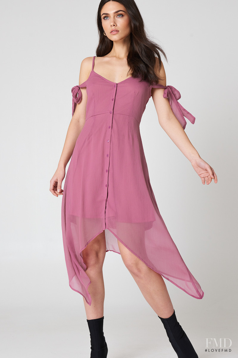Victoria Bronova featured in  the NA-KD (RETAILER) catalogue for Spring/Summer 2018