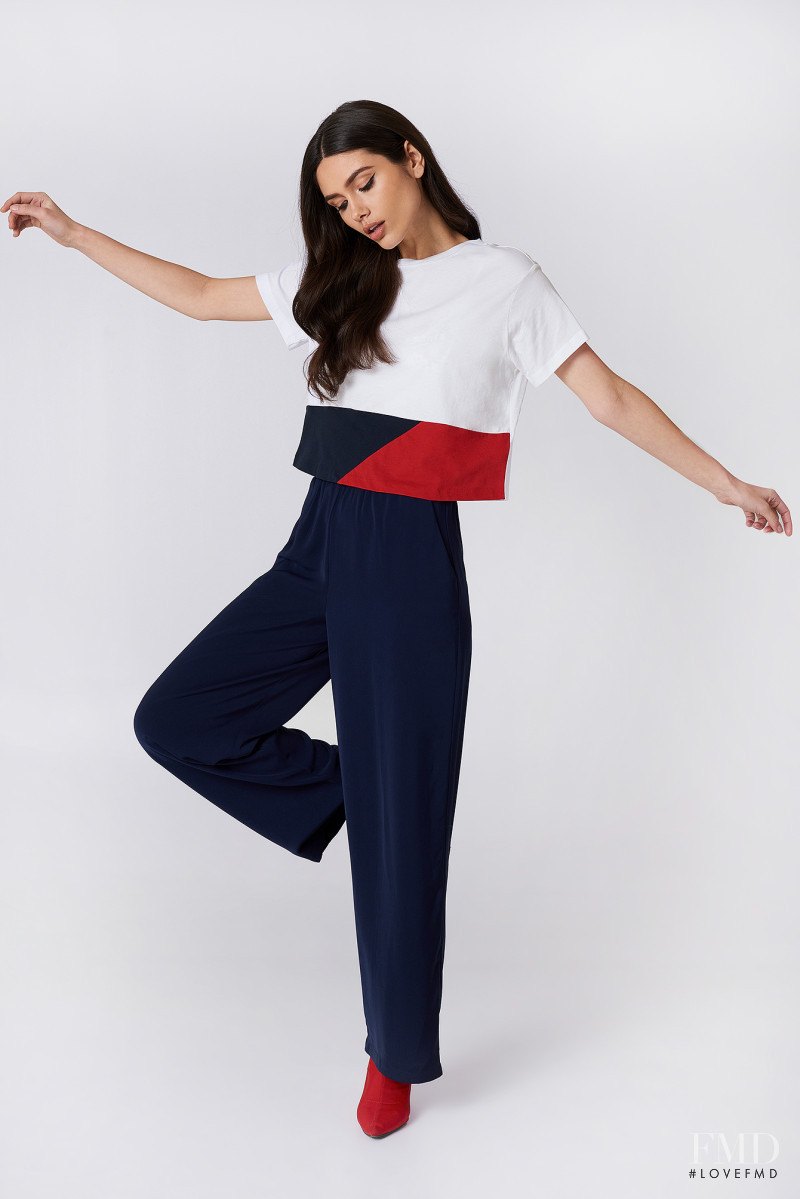 Victoria Bronova featured in  the NA-KD (RETAILER) catalogue for Spring/Summer 2018