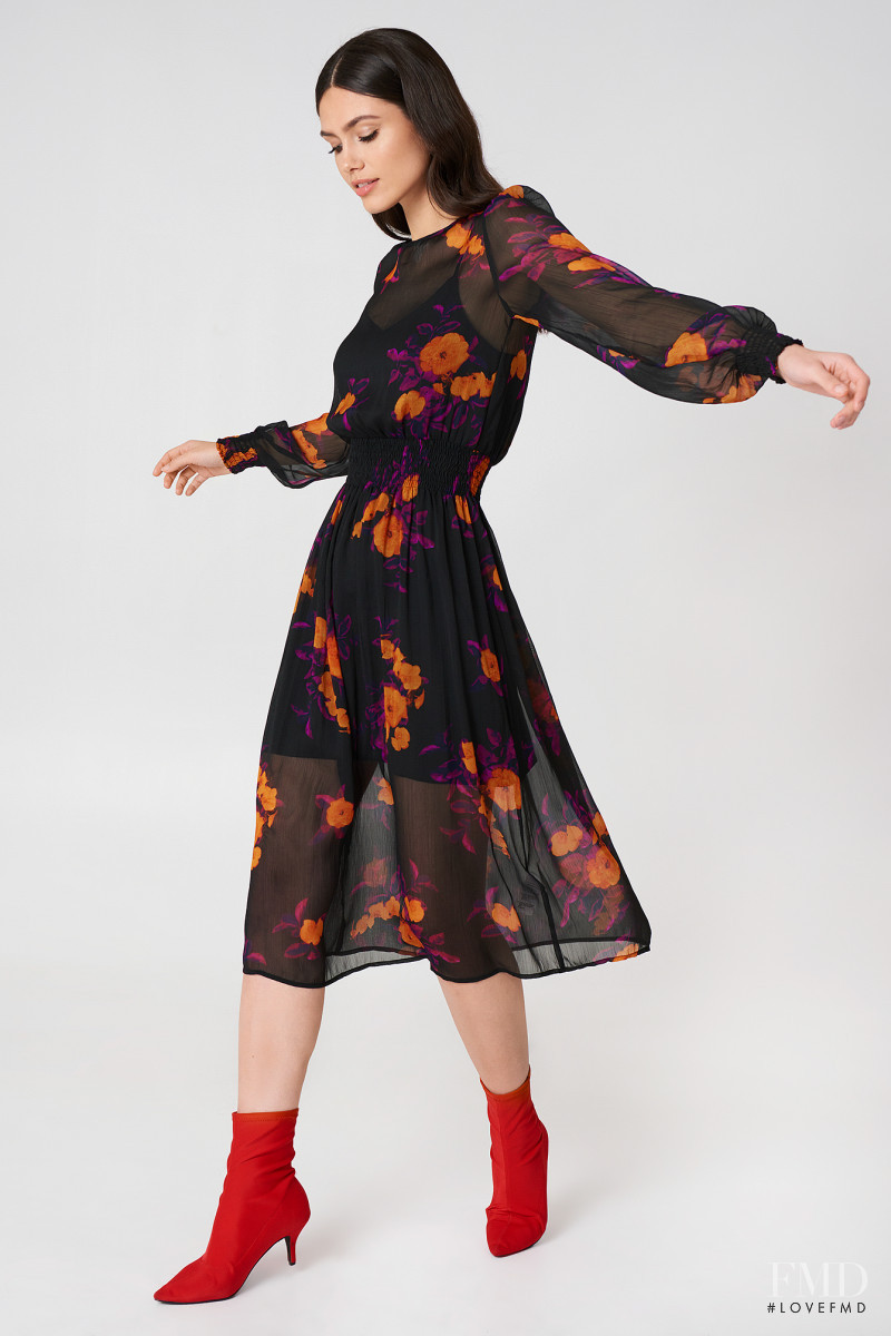 Victoria Bronova featured in  the NA-KD (RETAILER) catalogue for Spring/Summer 2018