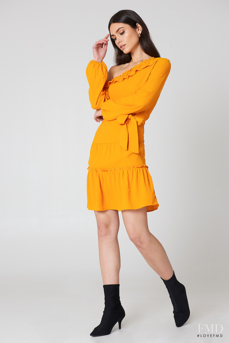 Victoria Bronova featured in  the NA-KD (RETAILER) catalogue for Spring/Summer 2018