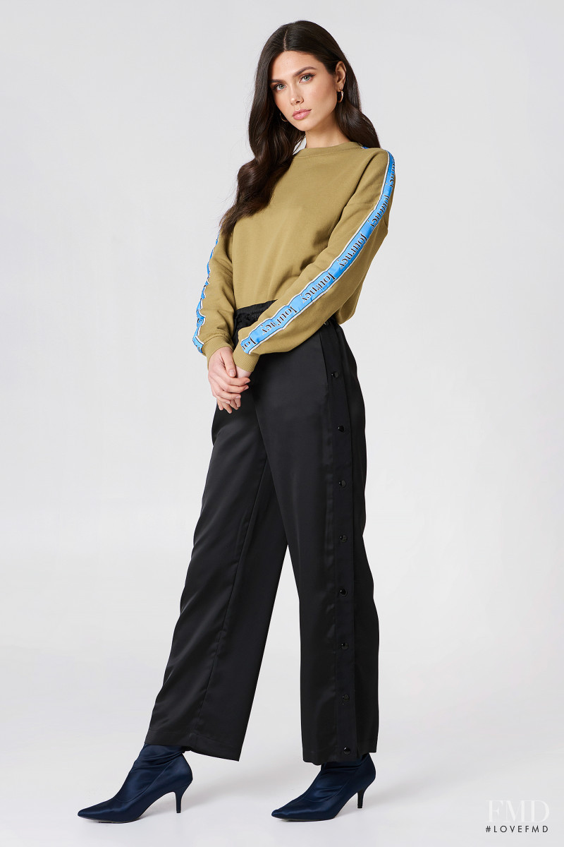 Victoria Bronova featured in  the NA-KD (RETAILER) catalogue for Spring/Summer 2018