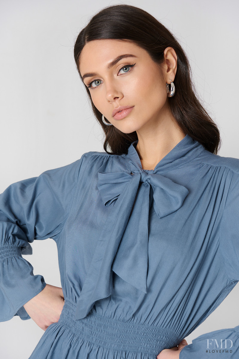 Victoria Bronova featured in  the NA-KD (RETAILER) catalogue for Spring/Summer 2018