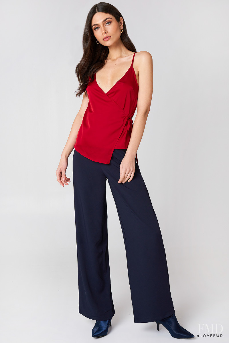 Victoria Bronova featured in  the NA-KD (RETAILER) catalogue for Spring/Summer 2018