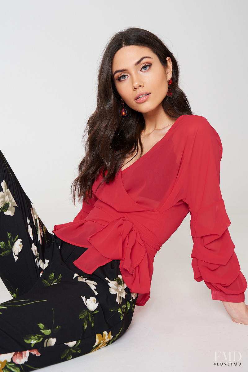 Victoria Bronova featured in  the NA-KD (RETAILER) catalogue for Spring/Summer 2018