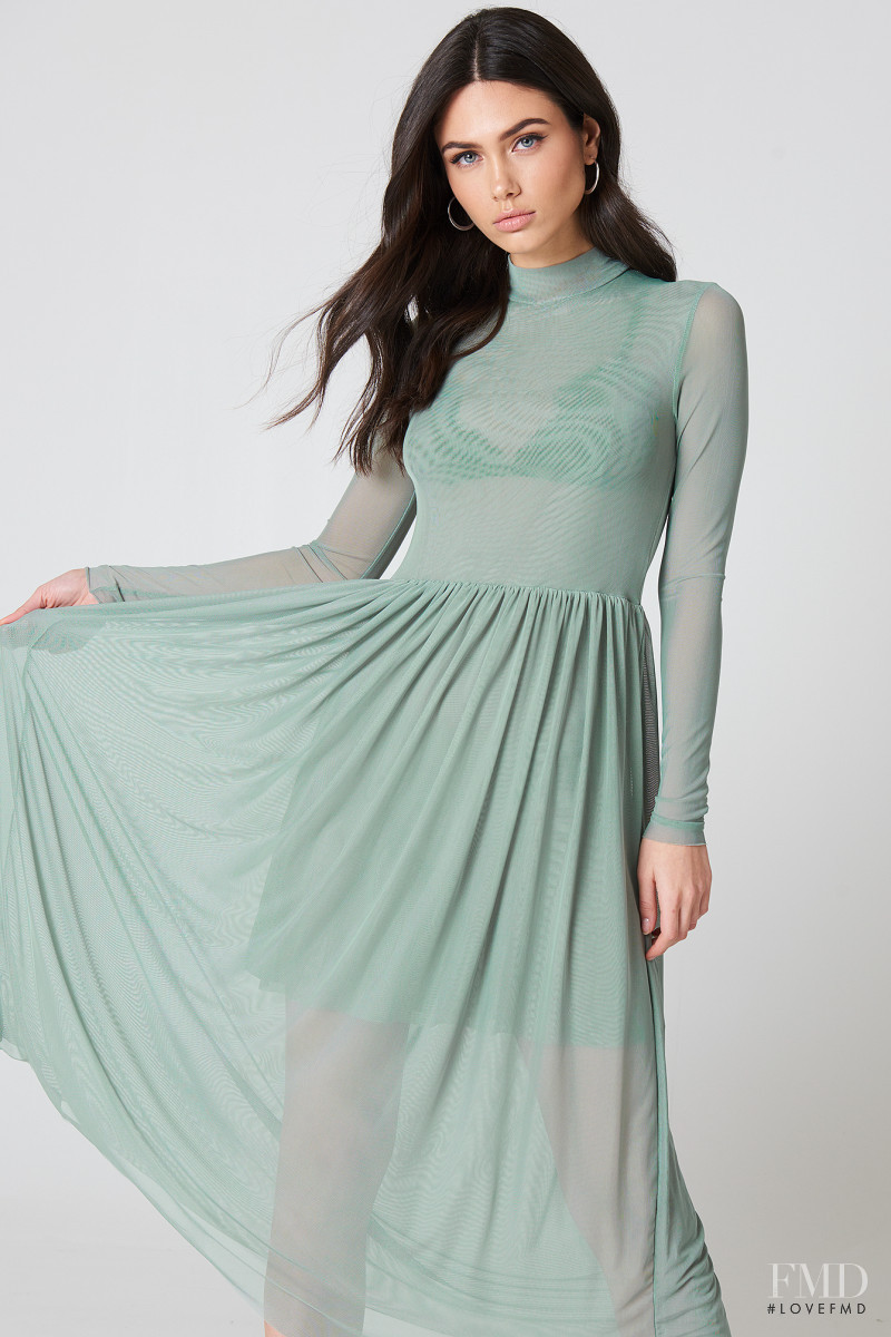 Victoria Bronova featured in  the NA-KD (RETAILER) catalogue for Spring/Summer 2018