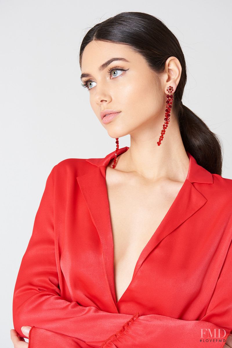 Victoria Bronova featured in  the NA-KD (RETAILER) catalogue for Spring/Summer 2018