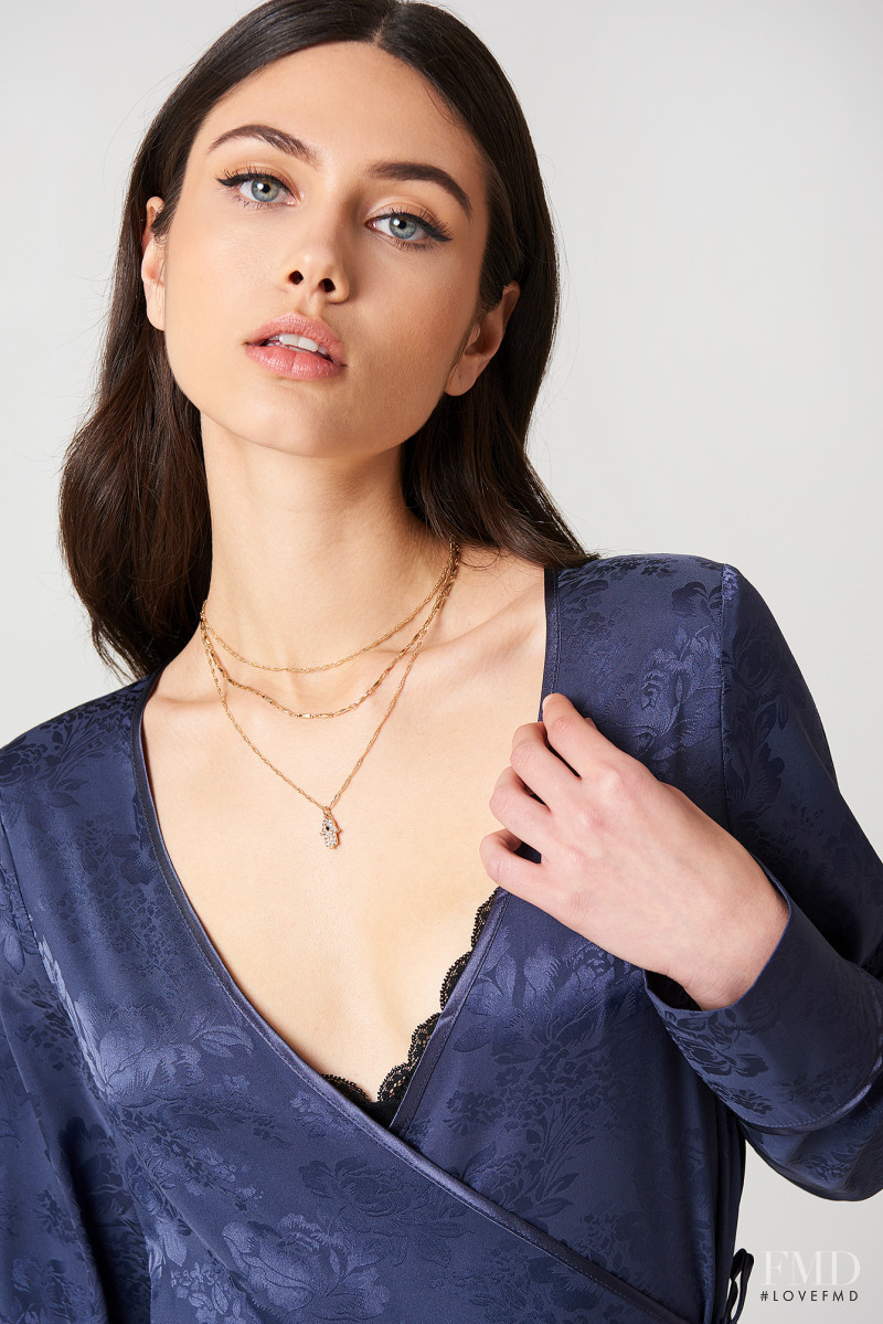 Victoria Bronova featured in  the NA-KD (RETAILER) catalogue for Spring/Summer 2018