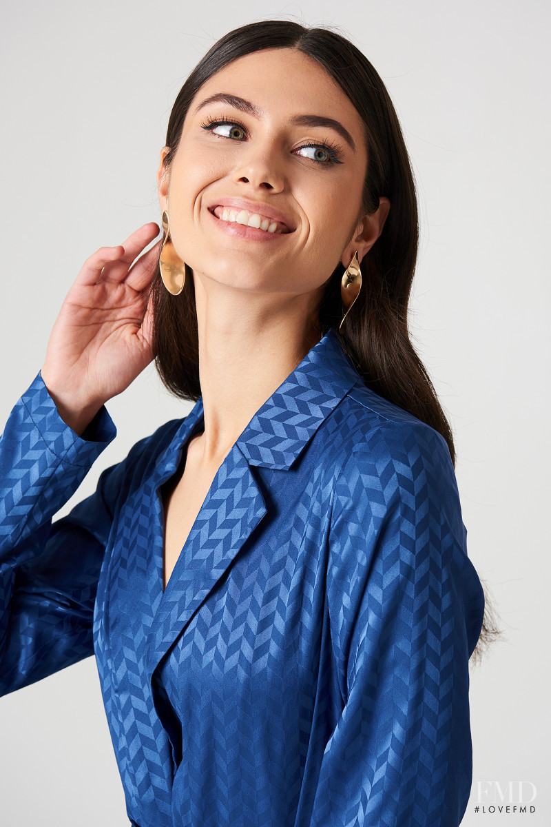 Victoria Bronova featured in  the NA-KD (RETAILER) catalogue for Spring/Summer 2018