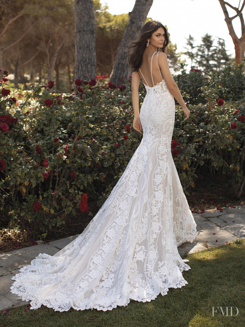 Victoria Bronova featured in  the Pronovias Contemporary Goddess catalogue for Cruise 2021