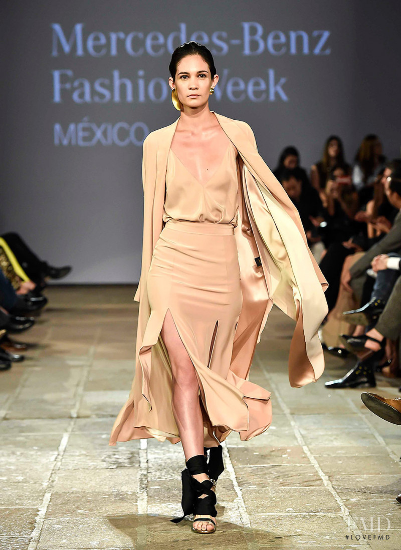 Paulina Rojo featured in  the Juan Carlos Obando fashion show for Autumn/Winter 2016