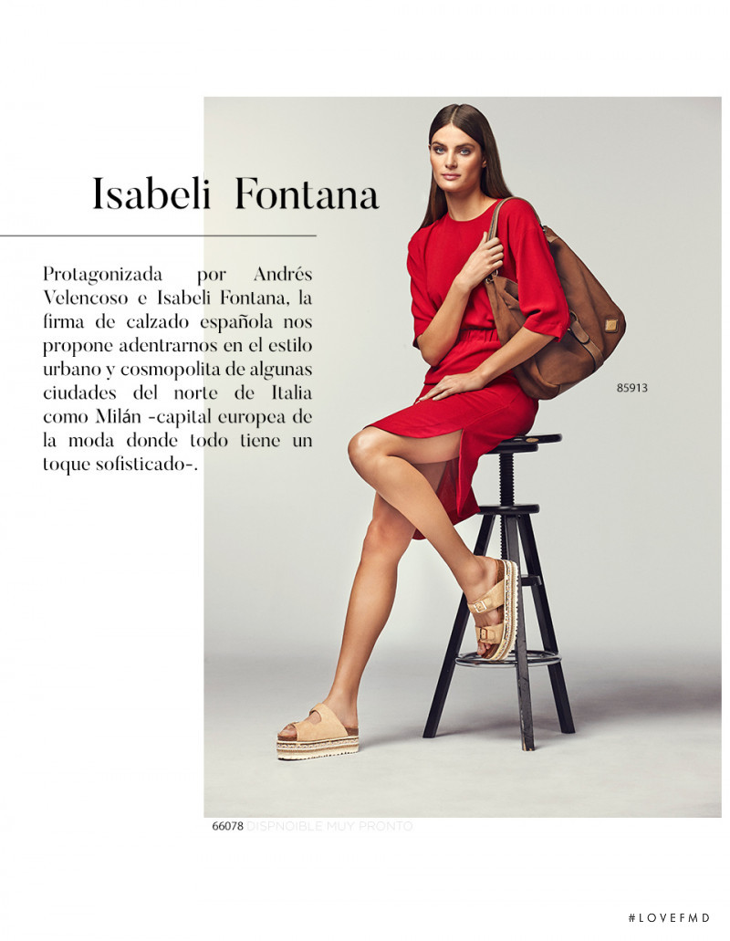 Isabeli Fontana featured in  the Carmela Shoes advertisement for Spring/Summer 2018