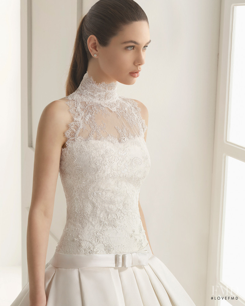 Victoria Bronova featured in  the Rosa Clara lookbook for Spring/Summer 2016