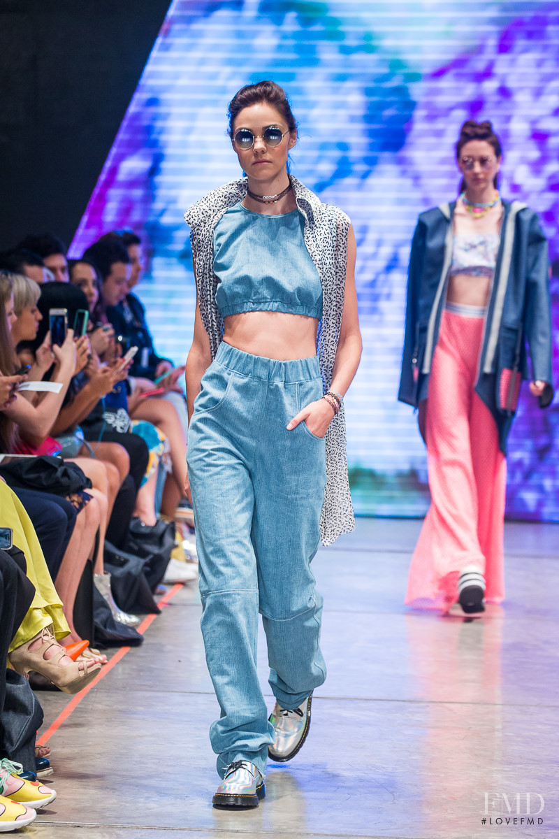 Ollie Kram featured in  the Jannette Klein Universidad fashion show for Autumn/Winter 2016