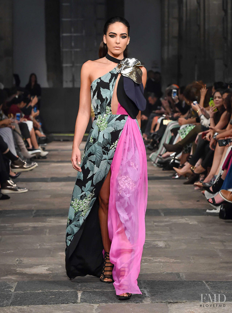 Daniela Botero featured in  the Kris Goyri fashion show for Spring/Summer 2017