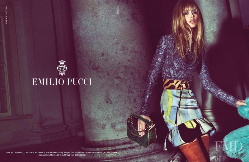 Doutzen Kroes featured in  the Pucci advertisement for Autumn/Winter 2013