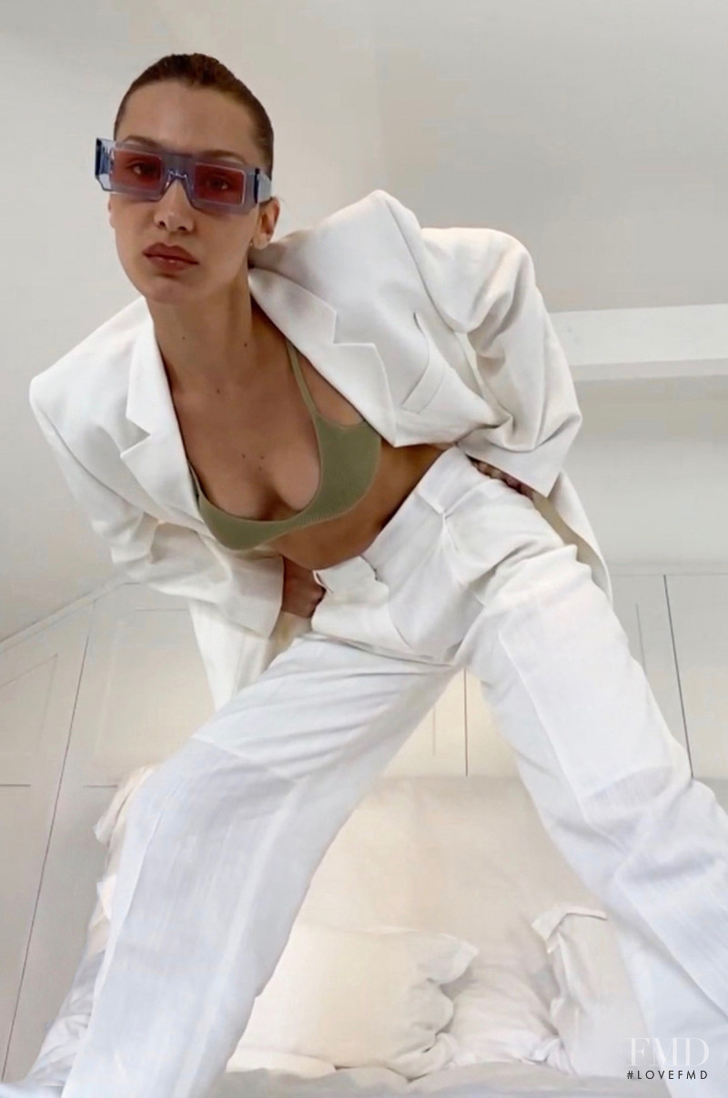 Bella Hadid featured in  the Jacquemus advertisement for Spring/Summer 2020