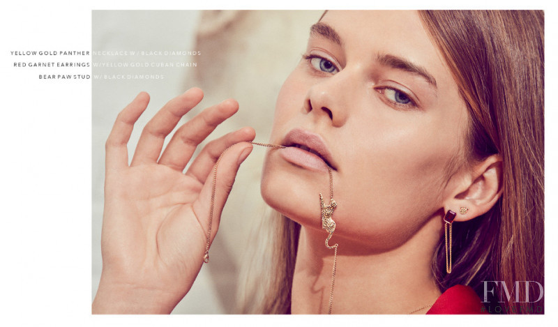 Solveig Mork Hansen featured in  the Bianca Pratt Jewelry advertisement for Spring/Summer 2017