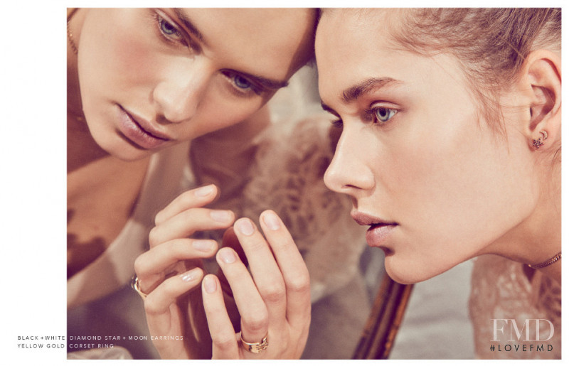 Solveig Mork Hansen featured in  the Bianca Pratt Jewelry advertisement for Spring/Summer 2017