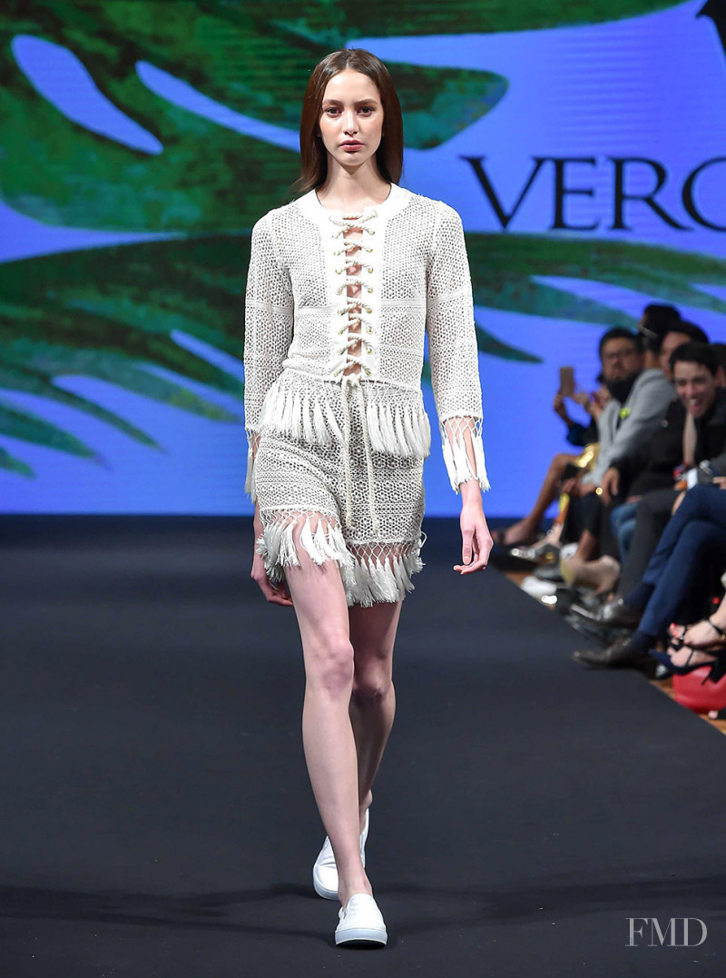 Karime Bribiesca featured in  the Vero Diaz fashion show for Spring/Summer 2017